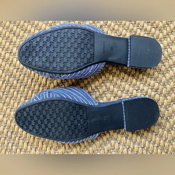 Birdies Striped Blue Mules - Picture 6 of 6